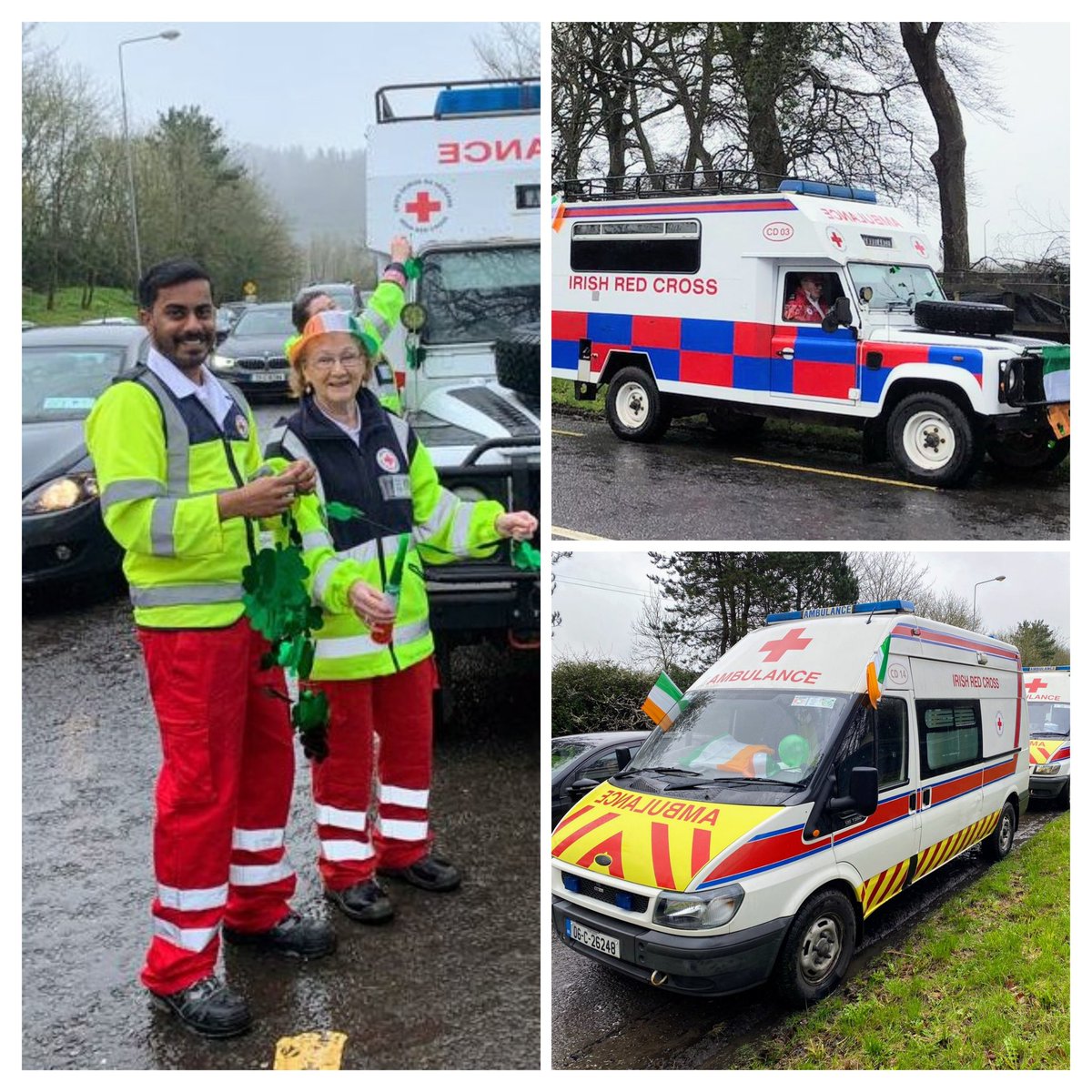 Our #volunteers preparing for the St. Patrick's Day parades in #Fermoy &amp; #Mitchelstown this morning!
<a href="/irishredcross/">Irish Red Cross</a> <a href="/FermoyStPatrick/">FermoyStPatrick</a>