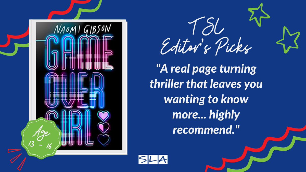 uksla's tweet photo. @Chalaurate @NHM_London @MacmillanKidsUK @WalkerBooksUK Full of captivating twists and turns, @naomigwrites's #GameOverGirl will have readers hooked - making it our Editor's Pick for ages 13-16.
If you love psychological thrillers, this is for you! ππ₯
#YourTSL @chickenhsebooks https://t.co/rd33Jp86UB