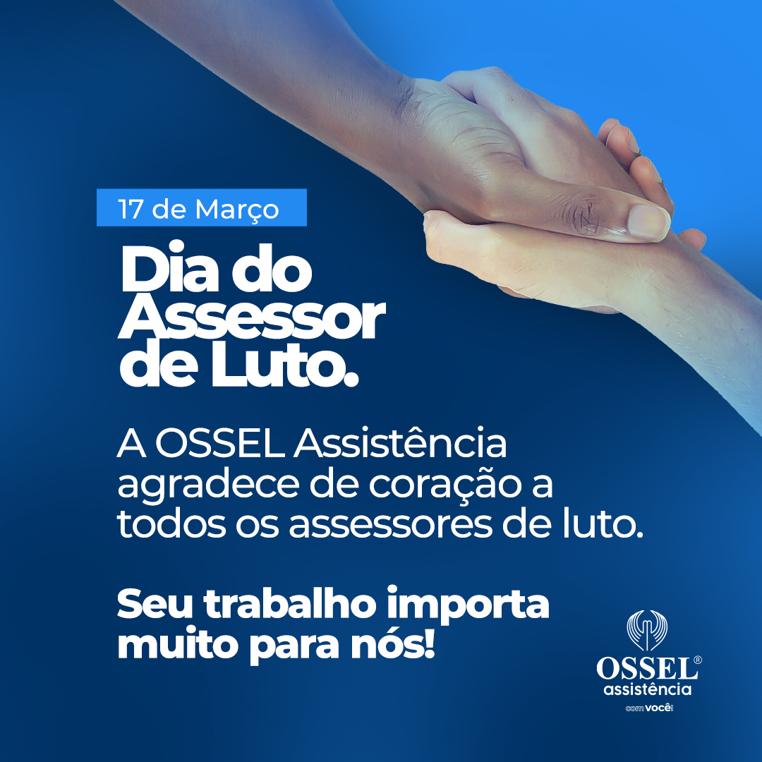 OSSELASSIST's tweet photo. Parabéns a todos os assessores de luto! Hoje, celebramos e agradecemos pelo papel que vocês desempenham, auxiliando famílias enlutadas todos os dias. Muito obrigado! https://t.co/dPBdxj4YgQ