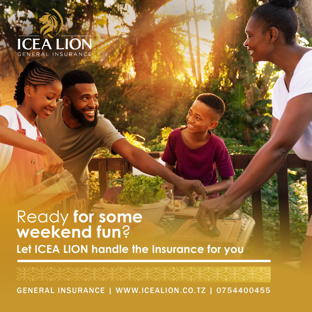 icealiontz's tweet image. Whether you&apos;re hitting the road or staying home, enjoy your weekend worry-free with ICEA LION Insurance.
Visit icealion.co.tz or give us a call at 0754 400 455 to learn more about our services and products.
#ICEALIONTZ 
#insurance
#Insurancesolution