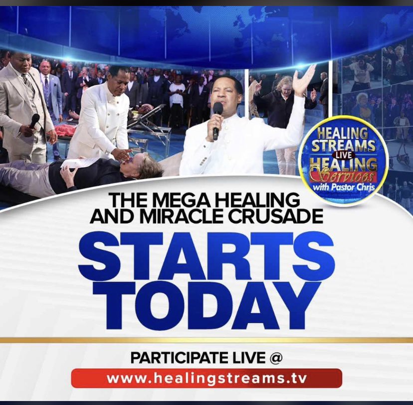 loveworldxp's tweet photo. Are you sick?🤒
Are you injured? 
Do you require Healing? 

Then the Healing Streams Live Healing Services with Pastor Chris are flowing for your sake!

The size of your illness doesn’t matter,
You’ll be healed 
You’ll be cleansed by the Word of God that will come right to you. https://t.co/ezB8yaYqLr