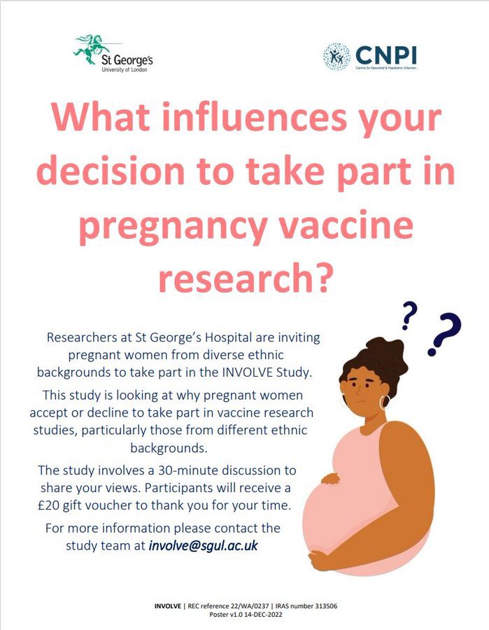 SGH_MatResearch's tweet photo. Please get involved ☺️ #maternityresearch #vaccination #vaccinestudies https://t.co/8F2dy3Us8N