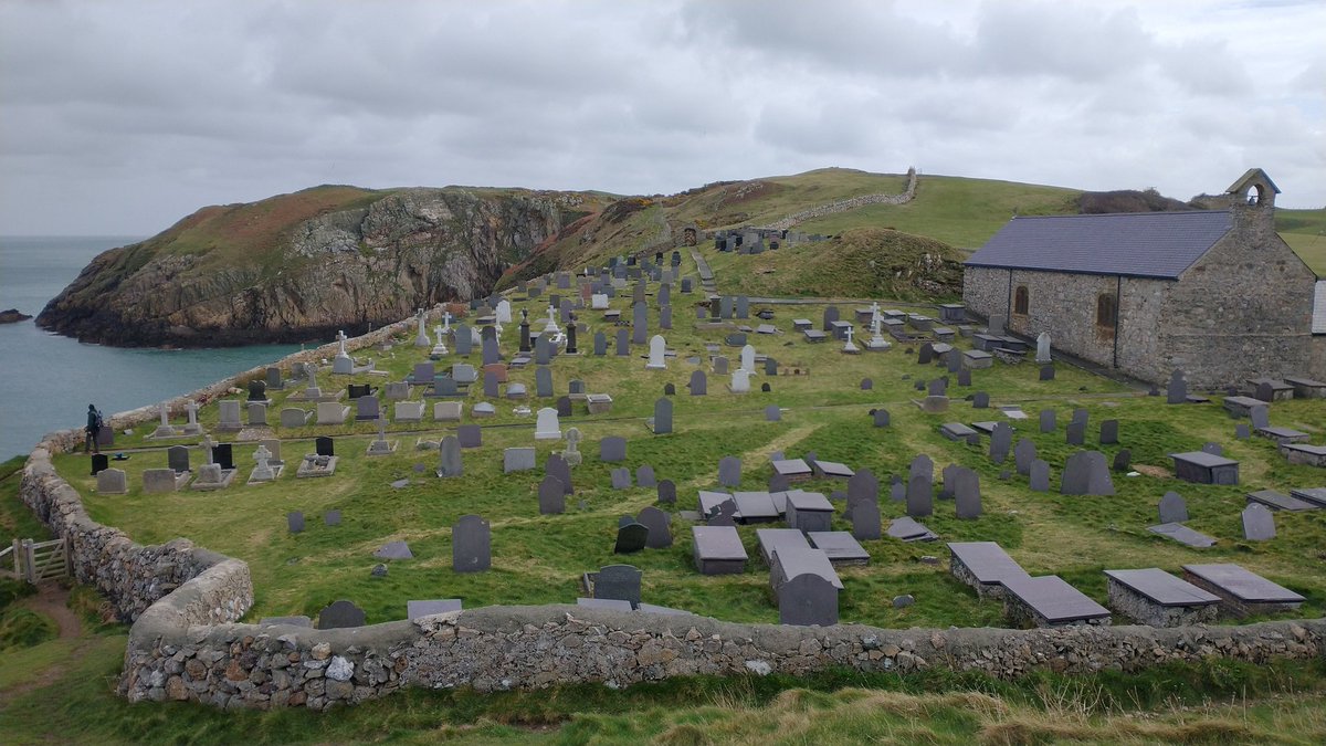 St Padraig's church. The oldest, most northerly,  church in Wales.
On St Patrick's Day.