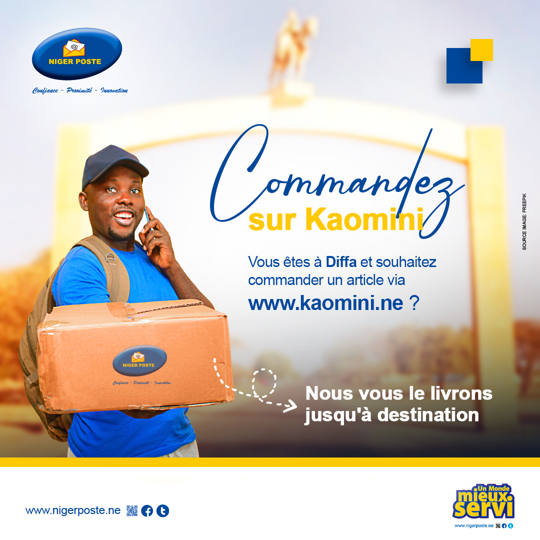 kaominiShop's tweet photo. [#VosCommandesSurKaomini]

Vous êtes à Diffa et souhaitez commander un article via https://t.co/r434F95WDm ? Nous vous le livrons jusqu'à destination 🙂

#AvecKaominiLaVieEstSimple
#e_commerce https://t.co/acWqkRRZcc