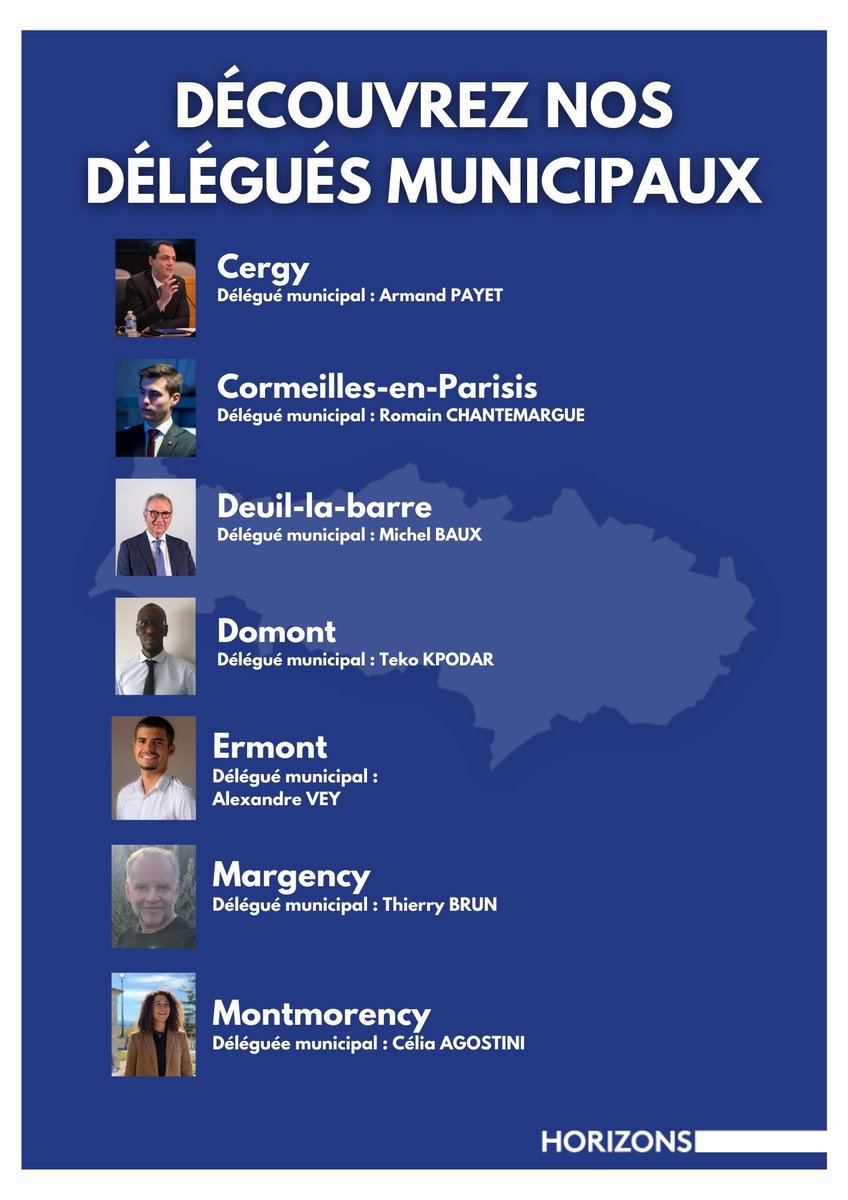 Horizons95's tweet photo. 🔵 L’ancrage local est une priorité pour @HorizonsLeParti. 

⚪️ Découvrez nos délégués municipaux qui animent les différents comités à travers le Val d’Oise ! 

➡️ #JeRejoinsHorizons : https://t.co/yo7LV04knT https://t.co/zm5gz1KyZK