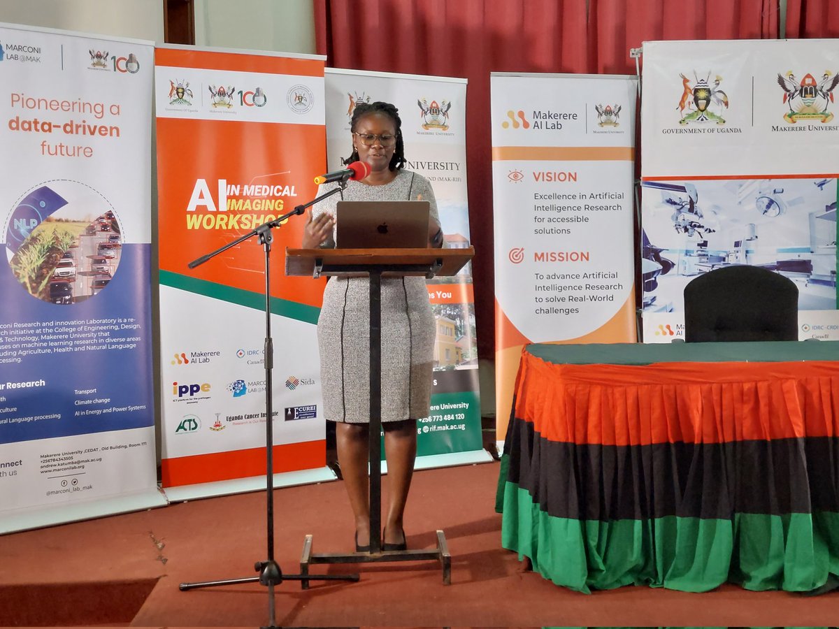 Dr. Joyce Nakatumba-Nabende presenting on Fairness in Healthcare and AI.