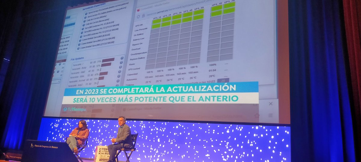 Master_ElMundo's tweet photo. Roberto Brasero @tiempobrasero presenta en el XXIV Congreso de Periodismo de Huesca 'Cirrus', el #superordenador de la @AEMET_Esp que ejecutará de forma mucho más rápida los modelos de predicción numérica del #tiempo.
#CongresoHuesca
@EscuelaUE
@congresodigital https://t.co/9inZ0Y2ZUc