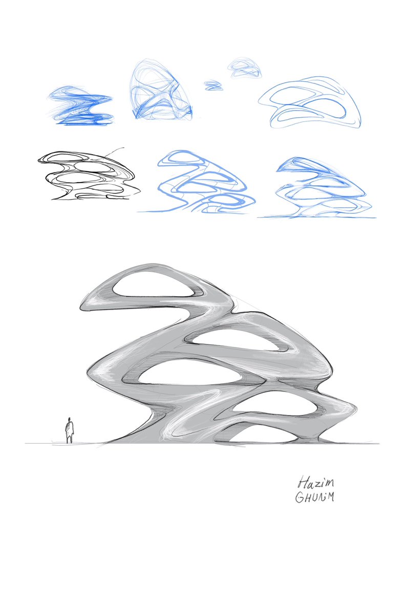 المعماري العربي .. تنساب خطوطه كما تنساب الصحراء .. أوكما ينساب الخط العربي .. وكما تتماها أفكاره مع لغته الشاعريّة