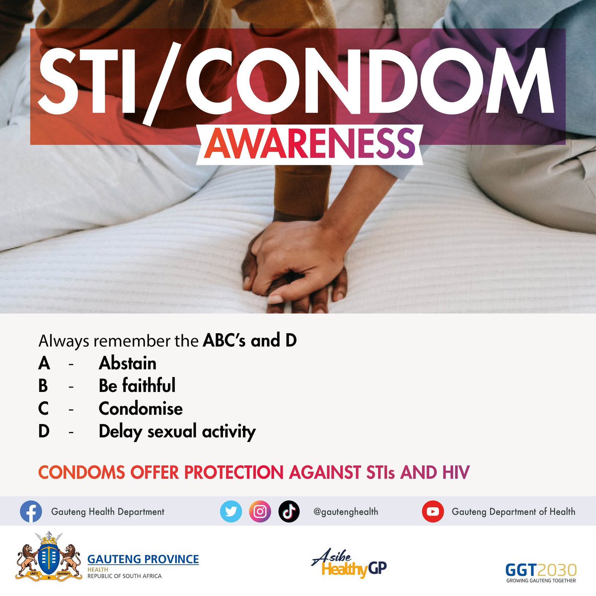 Gauteng Health on Twitter "Protect your partner from STIs and HIV by