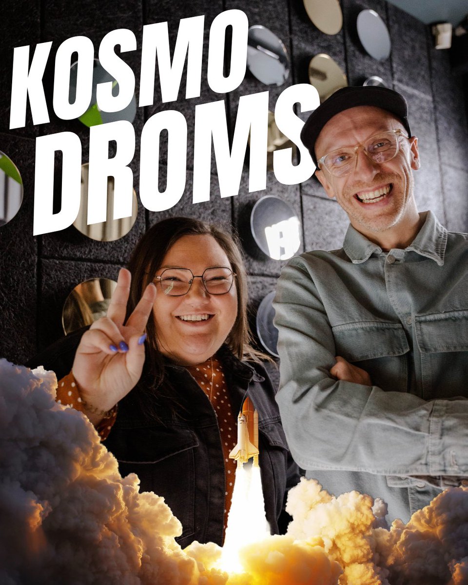 radiotev's tweet photo. RADIO TEV rīta šovam ŠODIEN 3!
No šī brīža katru darba dienu 06:00 - 10:00 RADIO TEV ēterā - KOSMODROMS! 🚀 @taalbergs @elizabetepuche
#kosmodroms #radiotev #esklausosradiotev https://t.co/hMqbuwOIim