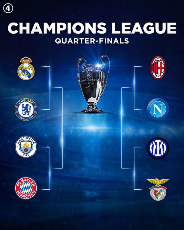 Así quedaron los cuadrados de la UCL 👀

¿Quién quieres y quién crees que gane la Champions?