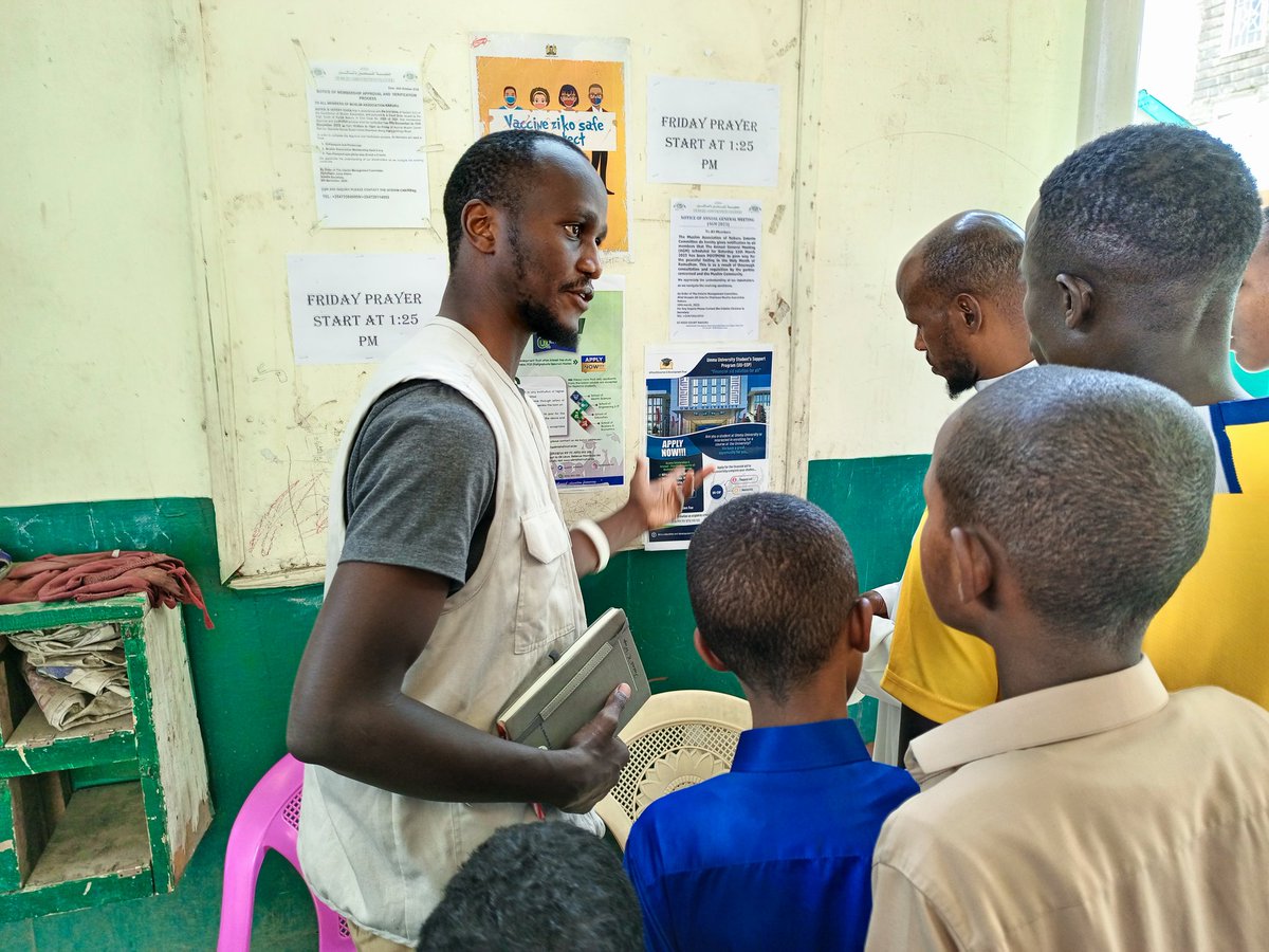 AEDT_Interact's tweet photo. #HudumaMashinani #Series with @UmmaUniversity #TheRiftValley #Day2
 
Our team visited various mosques within @NakuruCountyGov town, disseminated info on #IkoScholarshipKE  #IkointerestfreestudyloanKE

@abdallaumar1   @dr_saado @Ali_Manzu @cheonejohn https://t.co/jB3yRbT44d