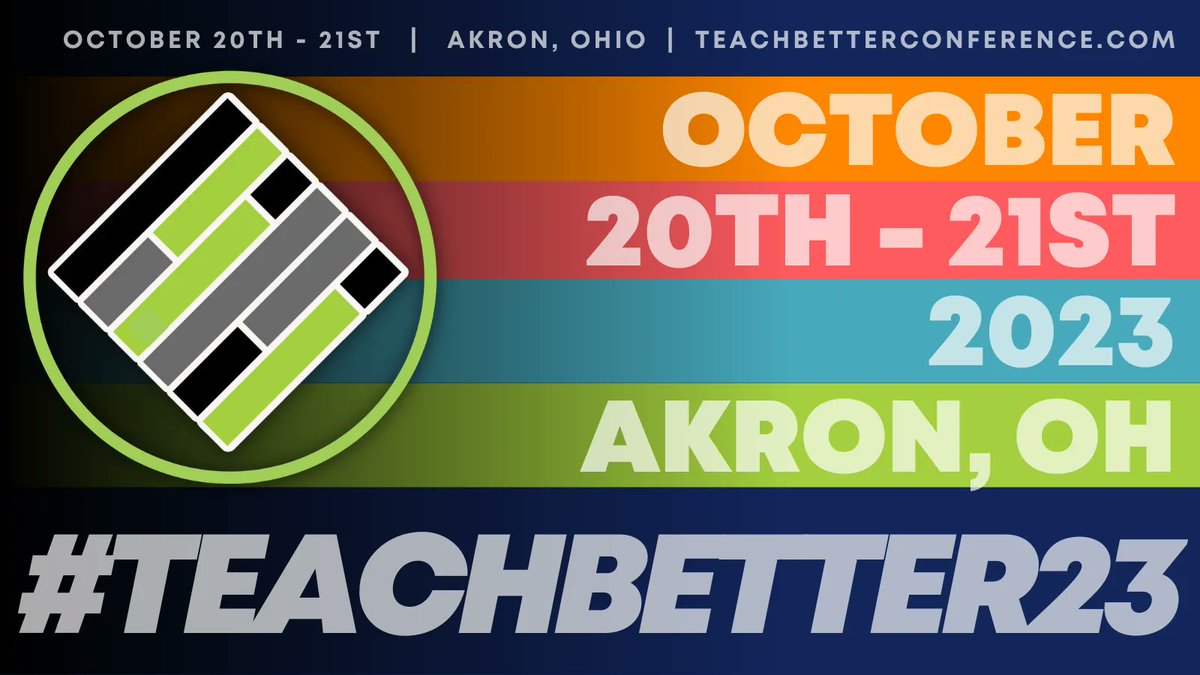 It’s official! #TeachBetter23 is happening this October 20th and 21st! Early bird registration is now open so be sure to register now. Use this link: buff.ly/2Lc5Yht to sign up! #TeachBetter #EduConference