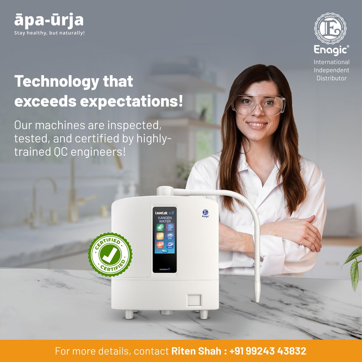 ApaUrjaIndia's tweet image. Advanced technology for an advanced lifestyle! 
.
.
.
 #alkanlineionizedwater #besttechnology #advancedlifestyle #hydrogenrichwater #waterpurification #purewater #freshwater #healthylife #kangenwater #refreshingwater #healthywater
