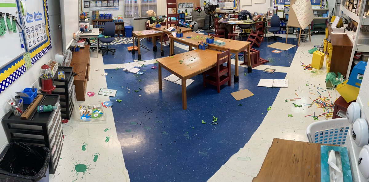 When that pesky leprechaun causes havoc in your classroom…
Happy St. Patrick’s Day!  (We have a lot to cleanup today. Needless to say, our leprechaun traps did not work!)