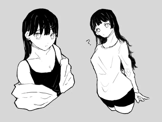 今日のラクガキ (黒髪チャン)

#絵描きさんと繋がりたい 
#絵描きさんフォロバ100 
#イラスト 