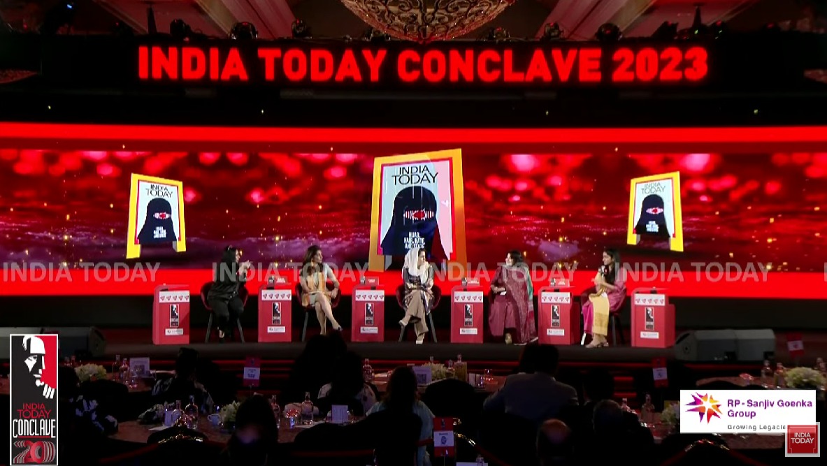 No one is compelling Muslim ladies to surrender their decision of clothing, expresses SheebaAslamFehmi at the #IndiaTodayConclave