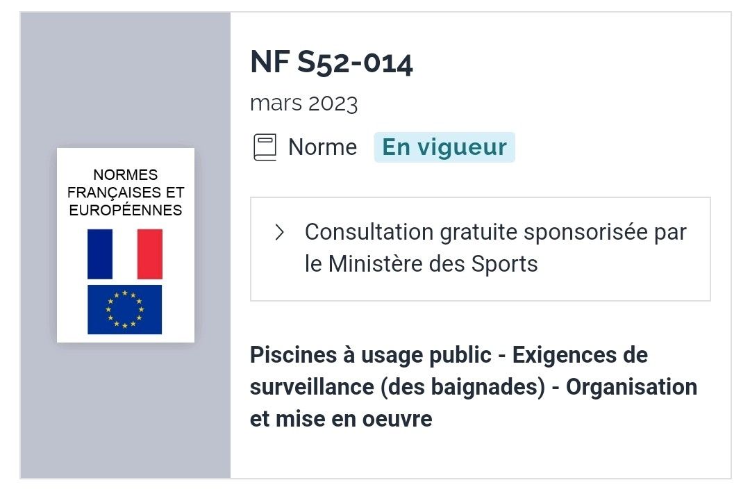 JLucMercadie's tweet photo. Norme  @AFNOR  NF S52-014 d'application volontaire
Le  Ministère des Sports et des Jeux Olympiques et Paralympiques @Sports_gouv a souhaité qu'elle soit consultable gratuitement et diffusée au plus grand nombre.A consulter après inscription 👇 
https://t.co/fKcHnZC4YU https://t.co/rttpXRtRUR