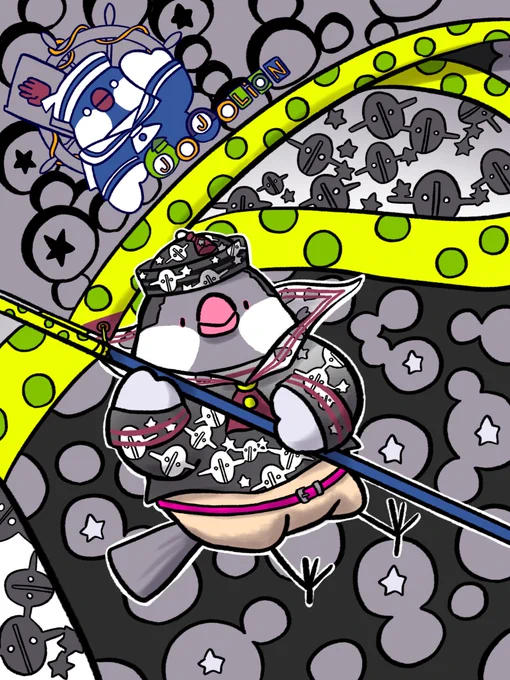再現度に全振りした文鳥です(過去絵) 