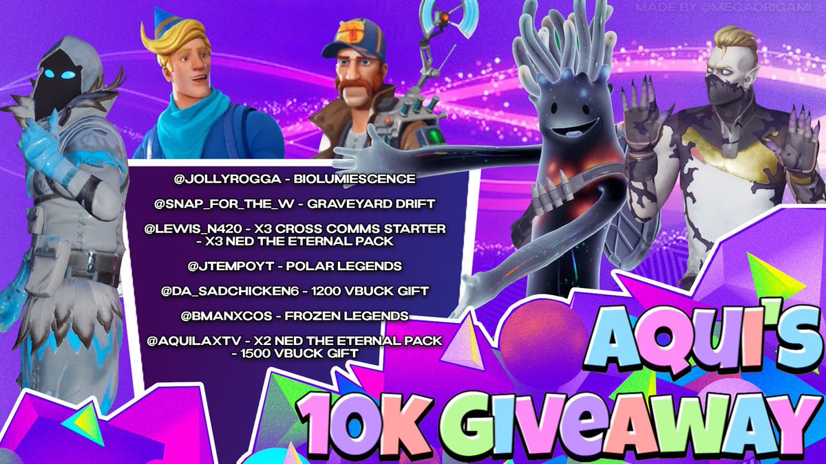 AquilaxTV's tweet photo. 🎁 10K GIVEAWAY 🎁

- retweet this tweet ♻️
- follow @AquilaxTV,  @JollyRogga, @JtempoYT, @Snap_for_the_W, @Lewis_N420, @da_sadchicken6, @BMANxCoS
- tag your duo 🏷️

Rules in the replies 
Ends March 22nd 

GOOD LUCK EVERYONE 🤍 https://t.co/mi5il1dgmN