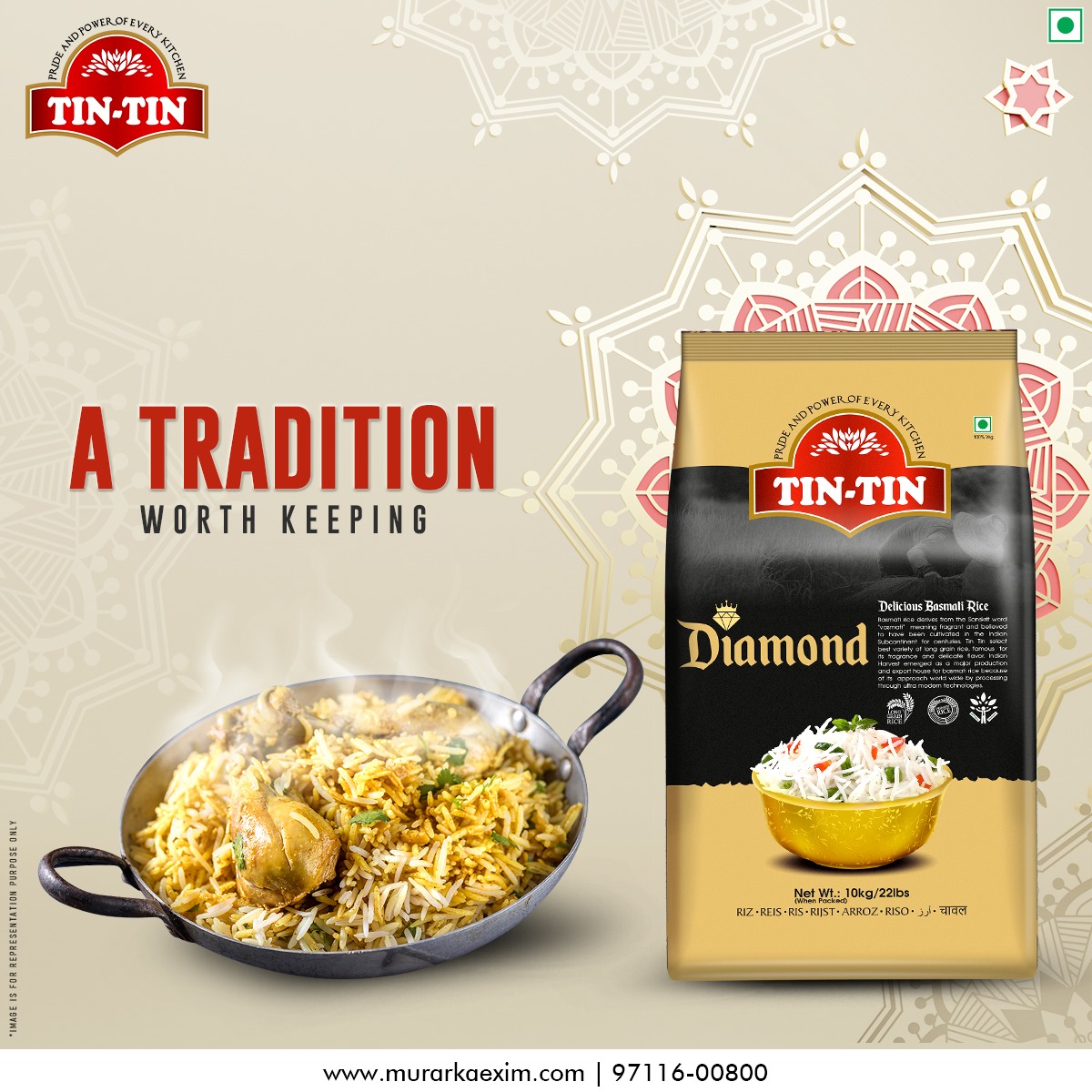TinTin34491631's tweet image. The Aromatic and premium quality Rice
.
.
#tintin #premiumquality #extralong #tasty #nawabeshahi #raees #vegpulao #choosefavourite #foodie #favouritefood #finestquality #flavourful
.
murarkaexim.com