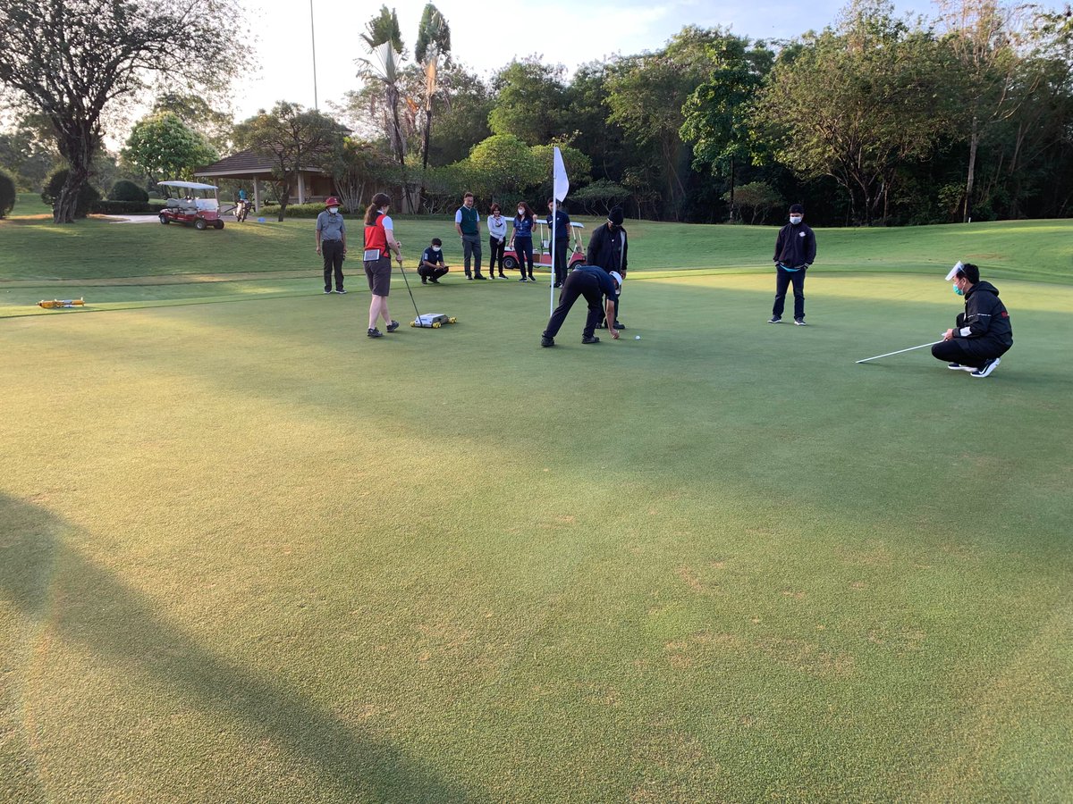 strigroup_'s tweet photo. Our team in action on a golf course visit in Thailand, providing advice to get them to international tournament standard. https://t.co/8NKhuSV289