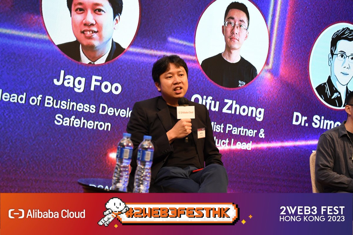 Safeheron's tweet photo. Had a blast at @alibaba_cloud's #2Web3 Event!
Our team had a blast connecting with so many passionate individuals at our booth and a huge shoutout to our Head of BD, @blocksaurus1152 for his insightful contributions to the panel on virtual asset security and protection in web3. https://t.co/hiJDbAGj9T