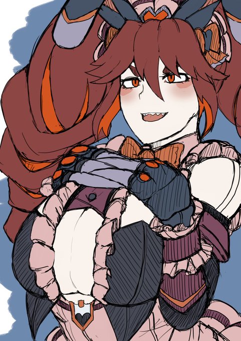 シンフォギアのミカ❤️イラスト🧡影とかは後で～💕 