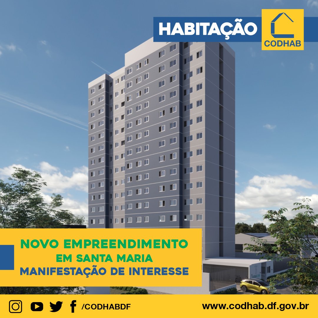 CodhabDF's tweet image. Aberta manifestação de interesse para novo empreendimento em Santa Maria

Saiba mais: codhab.df.gov.br/postagem/abert…

#codhabdf #GDF