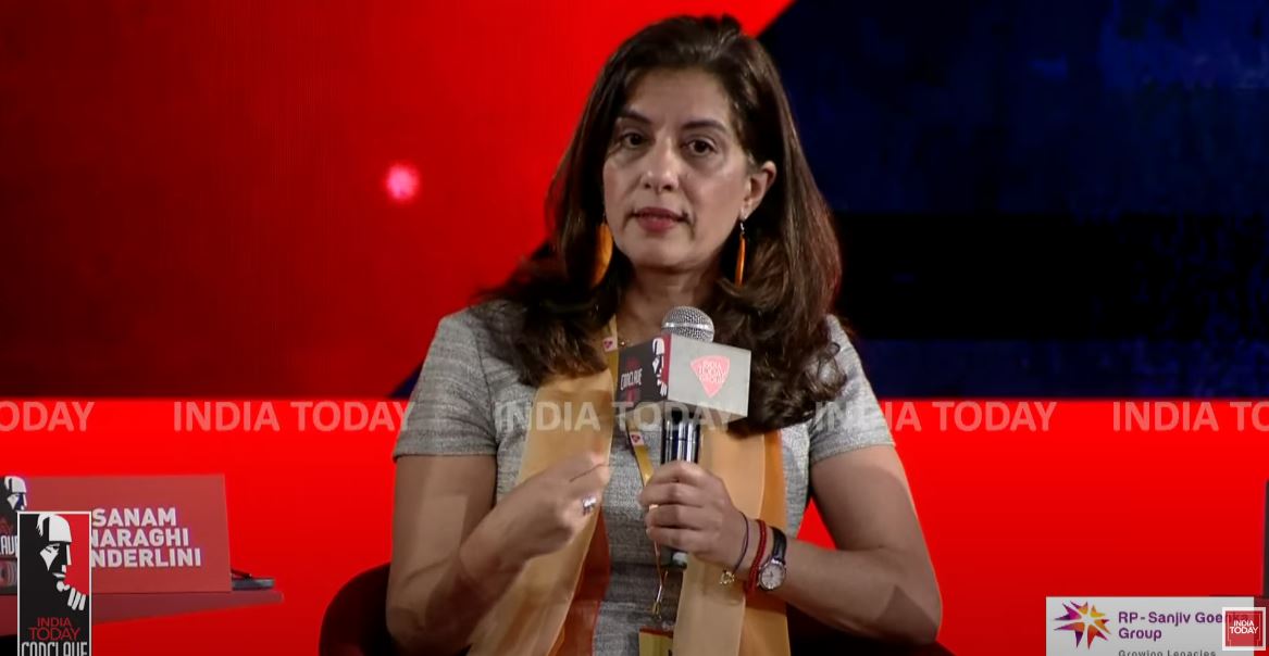 SheebaAslamFehmi speaking at the #IndiaTodayConclave