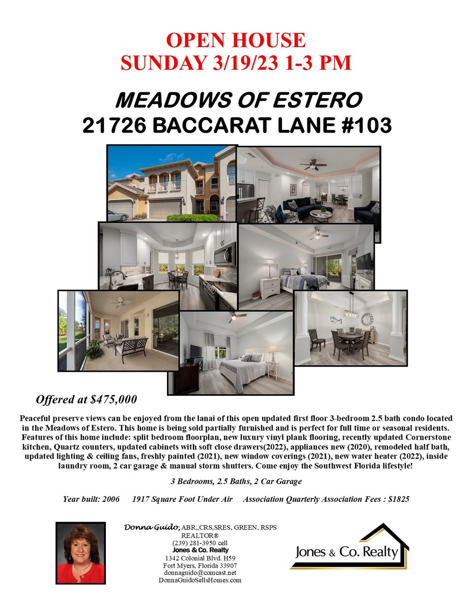 Another great open house opportunity this weekend! 
.
.
.

#realtor #realestate #floridarealtor #floridarealestate #capecoralrealtor #capecoralrealestate #fortmyersrealtor #fortmyersrealestate