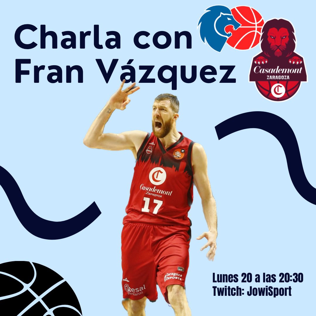 JowiSport's tweet photo. POR FIN LLEGA EL FIN DE SEMANA!

¿Tenéis ganas de Pazo y de @CBBreogan - @CasademontZGZ ? Que no se os peguen las sábanas el domingo! 🏀
El LUNES tendremos a Fran Vázquez! Analizaremos un poco el partido y charlaremos con él! ¿Alguna pregunta interesante? 
https://t.co/uRKHey8Pax https://t.co/7VkXSmoaTQ