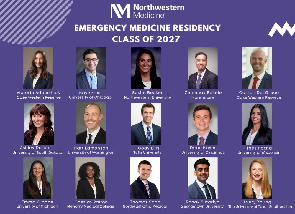 Feeling lucky 🍀 We are thrilled to welcome these 15 incredible doctors to our family! #whyNUEM #Match2023