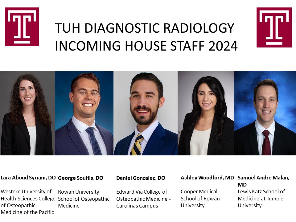Temple Radiology on Twitter "Congratulations to our new diagnostic and integrated IR/DR