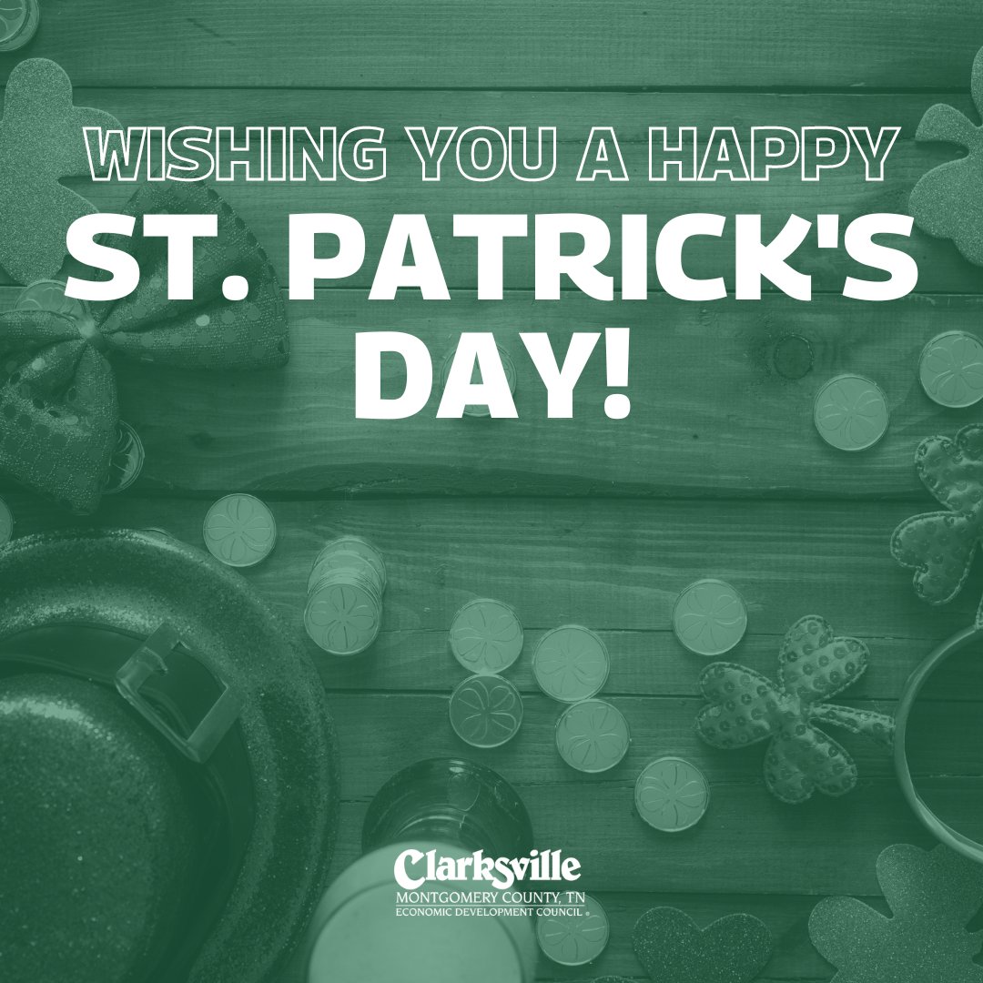 Wishing you a Happy St. Patrick's Day! Enjoy a brew with your friends at one of our local pubs or breweries. 🍀

Check out VisitClarksville's list of breweries, bars and pubs here: ow.ly/WA8Z50NafoW