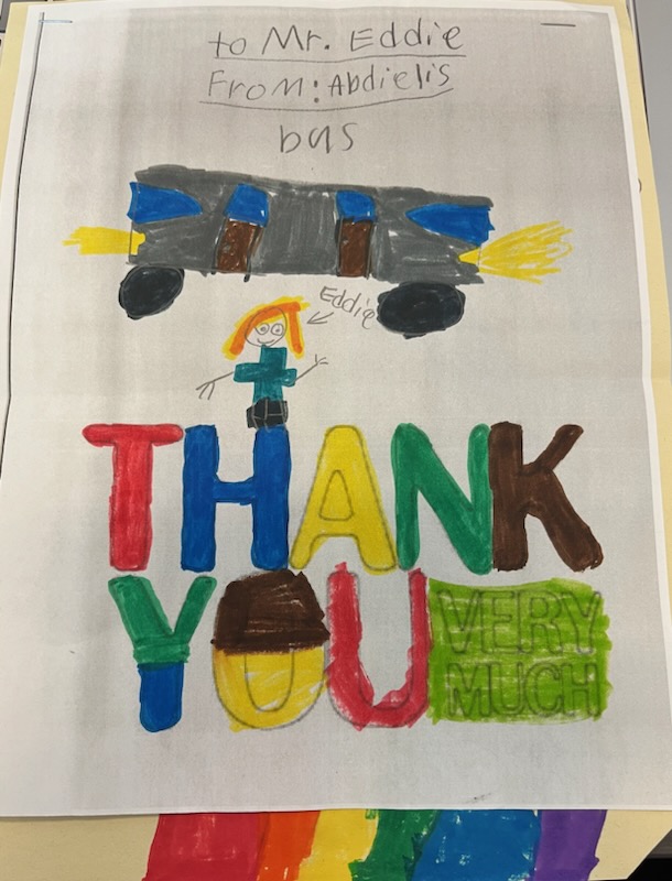 CDTA's tweet photo. Our hardworking employees are always grateful to hear from the community, like these kind words &amp; colorful pictures from our friends at Hamilton Elementary School. Did you know that TOMORROW (3/18) is Transit Worker Appreciation Day? Help us say thank you for all that they do! https://t.co/NbpbIBd4xN