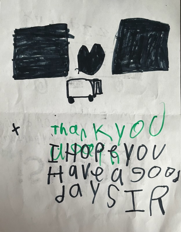 CDTA's tweet photo. Our hardworking employees are always grateful to hear from the community, like these kind words &amp; colorful pictures from our friends at Hamilton Elementary School. Did you know that TOMORROW (3/18) is Transit Worker Appreciation Day? Help us say thank you for all that they do! https://t.co/NbpbIBd4xN