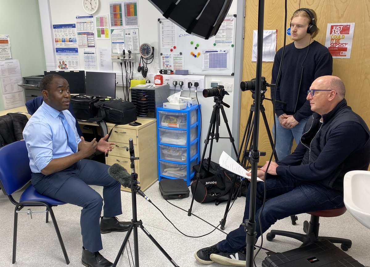 esther_reeve's tweet photo. Last shoots wrapped with Jodie, our wonderful research participant, &amp; @drengamba, our awesome @NIHRresearch GP!

Huge thanks to all our stars &amp; to @roboooc our fab PD🙏🌟

Now to the edit… watch @NIHRCRNeoe for news on the film premiere &amp; visit #bepartofresearch while you wait! https://t.co/C8aavlFUwW