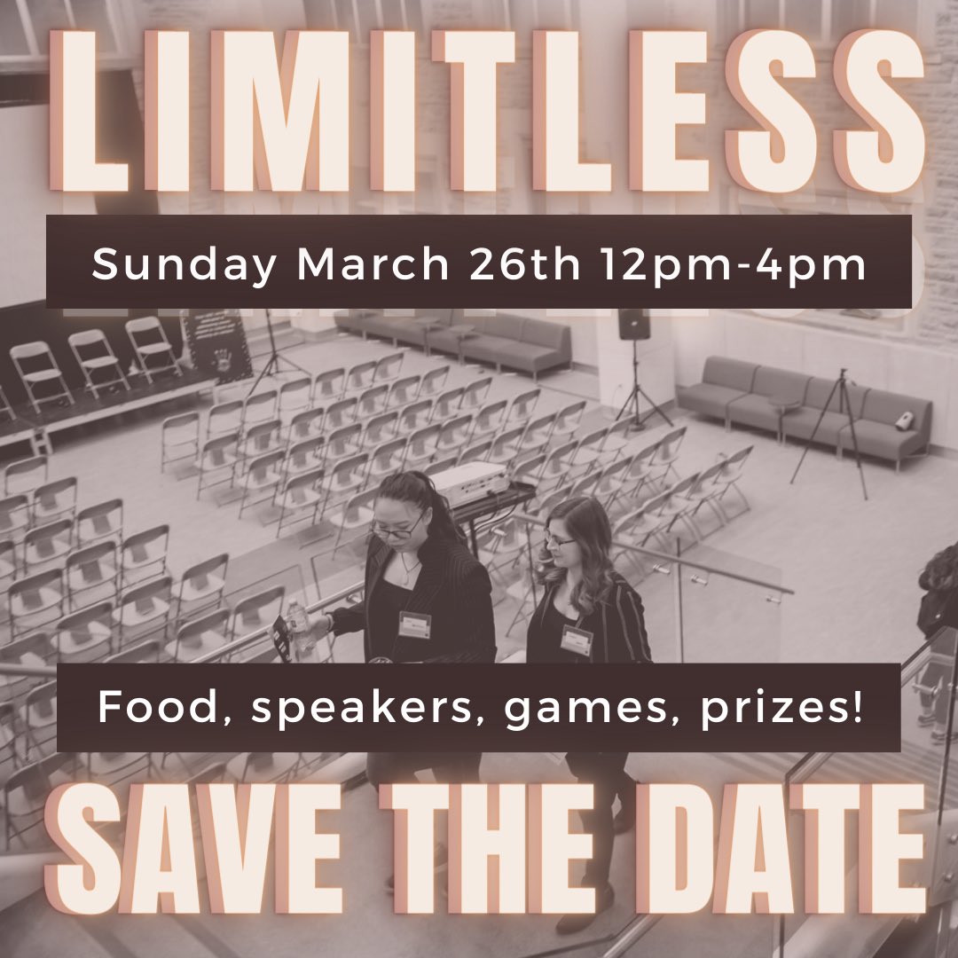 EthnoUsc's tweet photo. LIMITLESS IS BACK! We are thrilled to announce our Leadership Conference will be held in-person Sunday, Mar 26th from 12pm-4pm! Hear from our amazing panelists, engage in workshops, activities, expand your network, &amp; make your Western experience limitless. More info coming soon! https://t.co/67qrwTSgLB