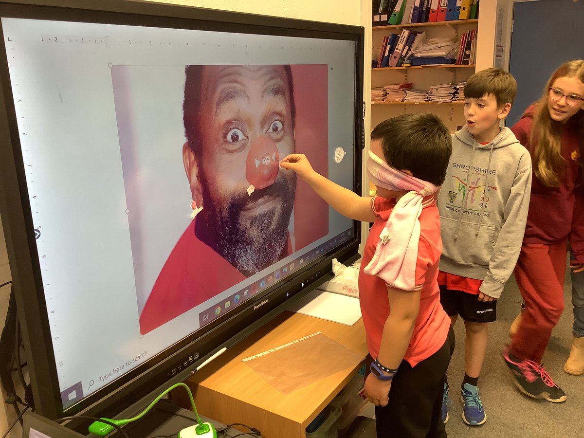 Pin the red nose on Lenny! Lots of excitement for Comic Relief including the inaugural Condover’s Got Talent! #ComicRelief <a href="/LennyHenry/">Lenny Henry</a> #RedNoseDay #condover #shropshire