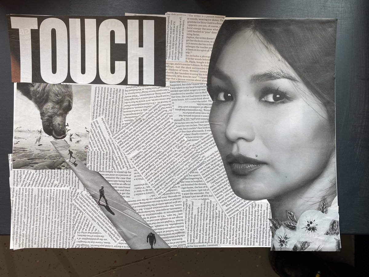 Jamila_Artist's tweet photo. Just some of the Fantastical, #narrative based #collage pieces at my HEP (Health Equalities Programme) for @DesignsInMind 

#art #artist #work #designsinmind #mentalhealthawareness #artsforhealth #collage #create https://t.co/6CTia00VYS
