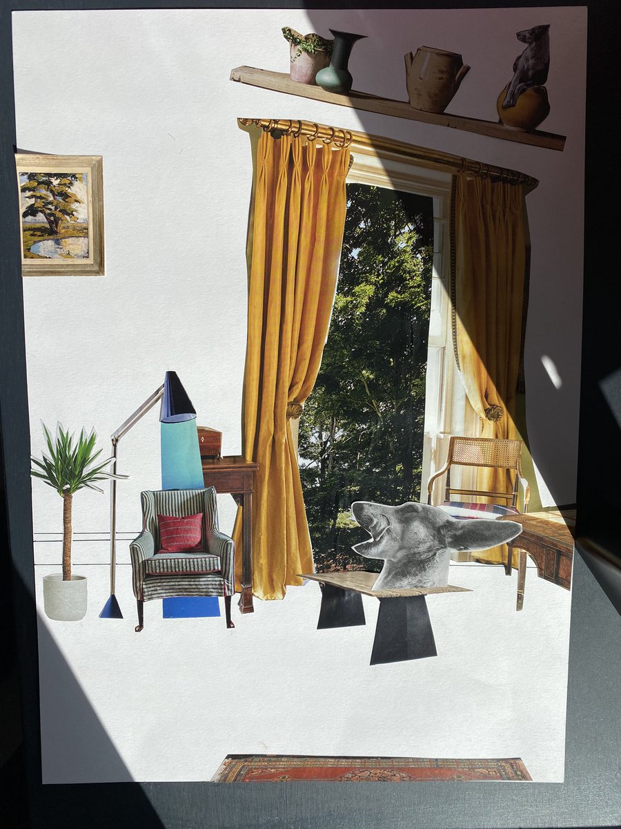 Jamila_Artist's tweet photo. Just some of the Fantastical, #narrative based #collage pieces at my HEP (Health Equalities Programme) for @DesignsInMind 

#art #artist #work #designsinmind #mentalhealthawareness #artsforhealth #collage #create https://t.co/6CTia00VYS