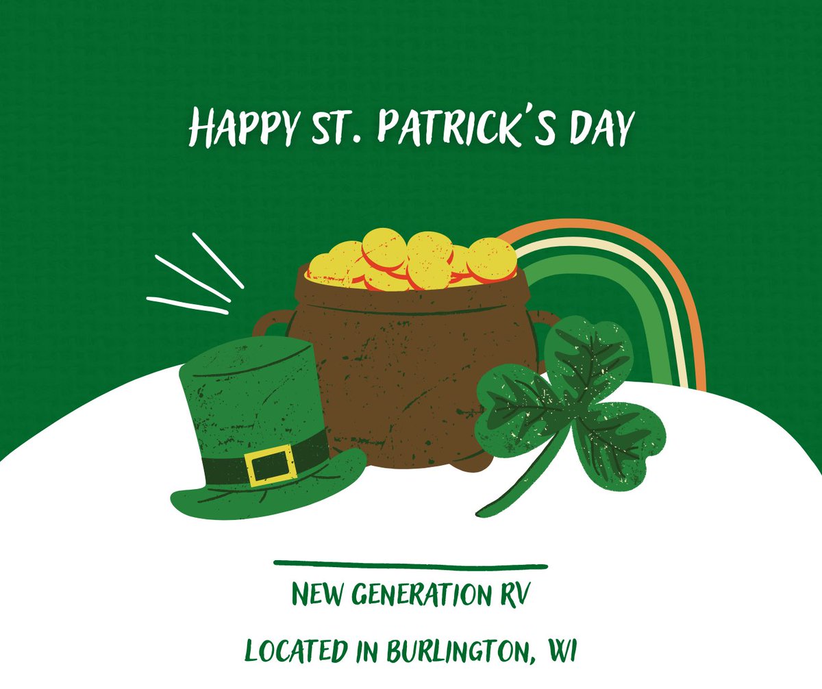 🍀 Happy St. Patrick's Day! "May your pockets be heavy and your heart be light. May good luck pursue you each morning and night." 🍀 

YOU HAVE REACHED THE END OF THE RAINBOW 🌈 &amp; we have the pot of gold 💰 Our RV Liquidation Sale will help you save THOUSANDS