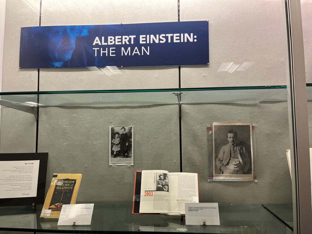 EinsteinLibrary's tweet image. Albert Einstein is leaving us today, but our exhibit will be on view through 3/31. Stop by Forch 1st floor to check it out! @EinsteinMed @EinsteinPhD @epa_einstein @EinsteinICTR