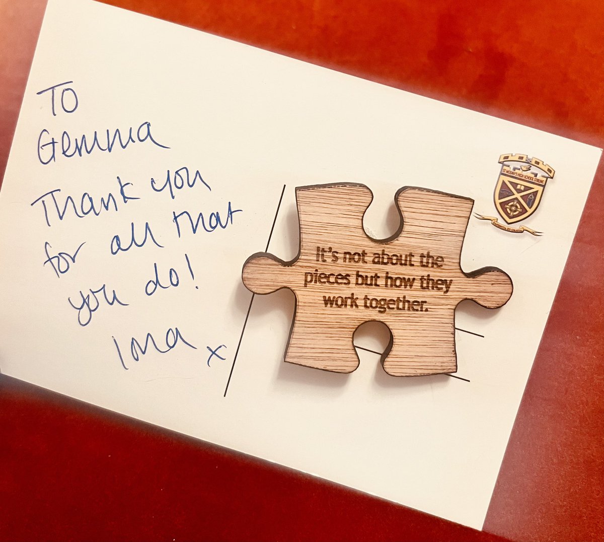 gemharbi4's tweet photo. Was lovely to receive this appreciation this week from my brilliant PT @autismprovision @IonaMccroary https://t.co/XTJOd7N8Gx