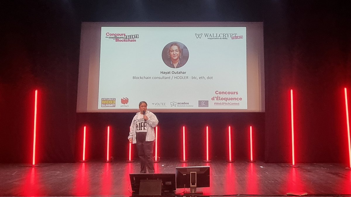 Wallcrypt (@wallcrypt) on Twitter photo Hayat OUTAHAR, <a href="/HayatOutahar/">Hayat Outahar</a>, Consultante blockchain, nous parle de Tokenomics !
#Crypto #NFT #crypto #event #Web3pitchcontest <a href="/Web3Virtuality/">Virtuality Web3 Summit</a> <a href="/AFPAO_Fr/">AFPAO</a> Hayat OUTAHAR, <a href="/HayatOutahar/">Hayat Outahar</a>, Consultante blockchain, nous parle de Tokenomics !
#Crypto #NFT #crypto #event #Web3pitchcontest <a href="/Web3Virtuality/">Virtuality Web3 Summit</a> <a href="/AFPAO_Fr/">AFPAO</a>