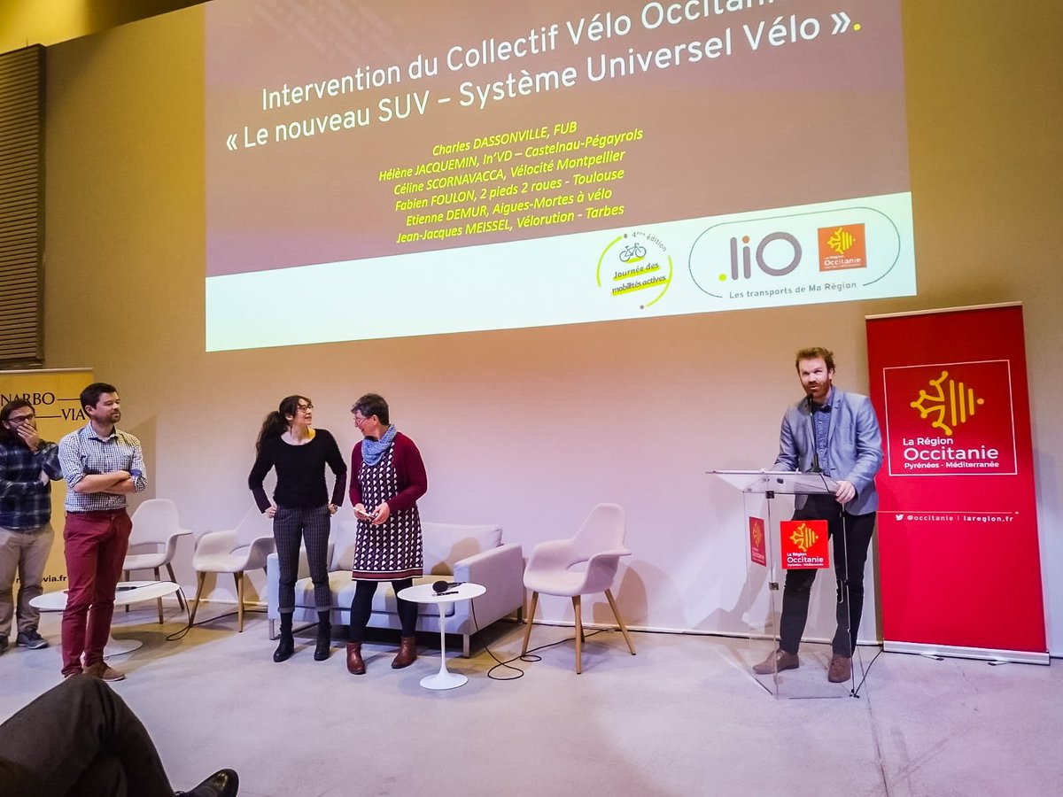 Journée Vélo <a href="/Occitanie/">Région Occitanie</a> avec de nombreux acteurs des communes, des départements, de la région et de l'Etat.

Les attentes des occitans pour pouvoir se déplacer à vélo sont immenses. Imaginons, finançons et construisons sans attendre une région cyclable, dans tous ses territoires.