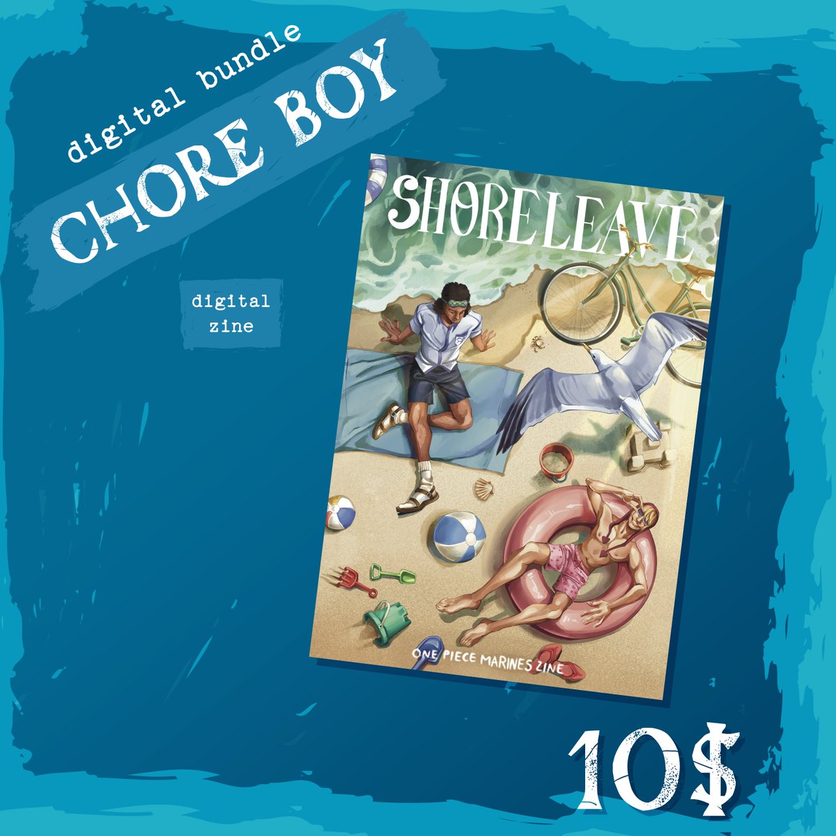 ShoreLeaveZine's tweet photo. o7 Ahoy there! Preorders for Shore Leave, a One Piece Marines zine featuring your favorite sailors on their days off, are OPEN! 🐐

🌴March 17th - April 14th🌴

Check the thread below for more information on our bundles! 

https://t.co/85uNG8EHhG https://t.co/XTUqtGcKBI