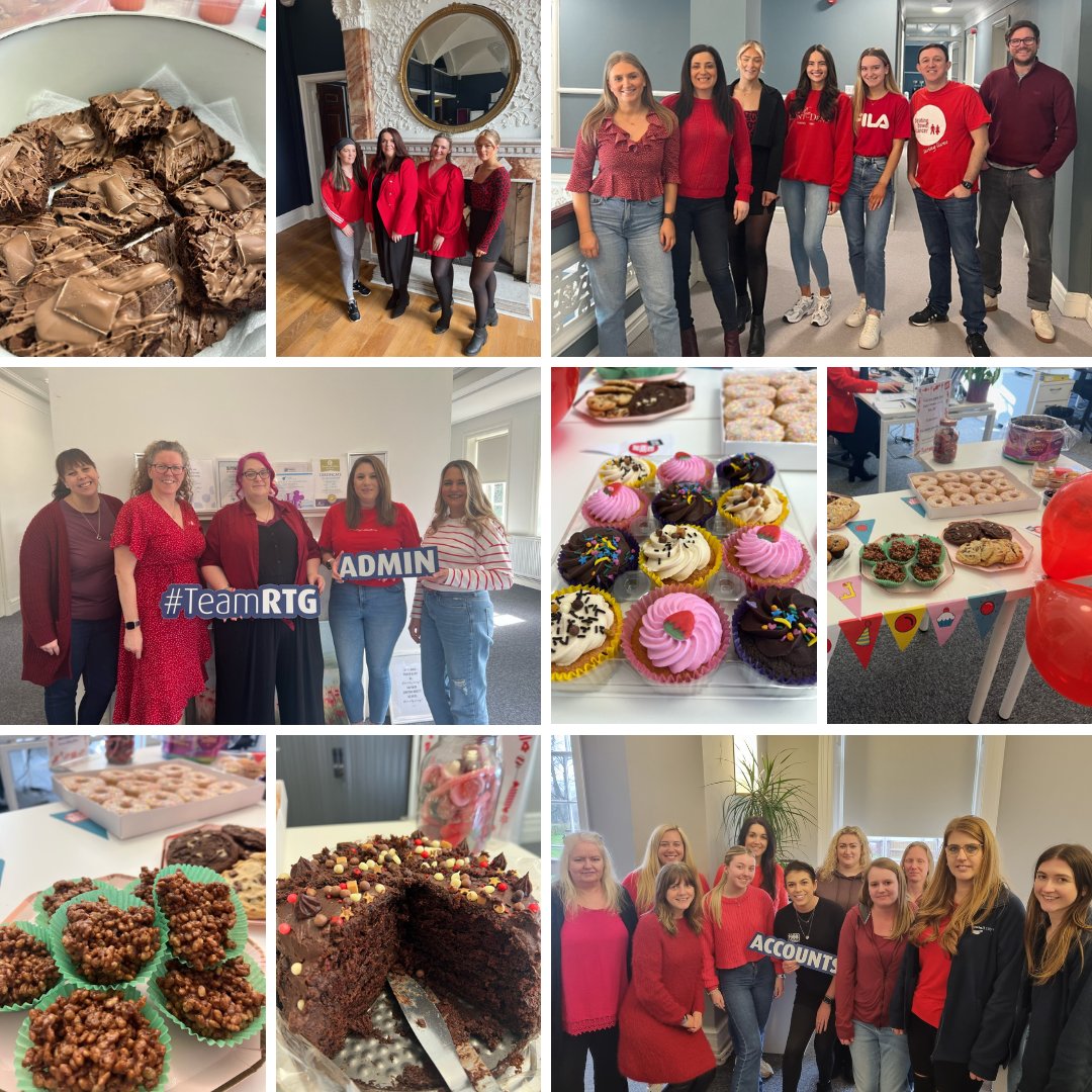 RTaylorGroup's tweet photo. Today is Red Nose Day! π΄ #TeamRTG and sister company @NMSrecruit fundraised for their existing charity Mission for @TheHiveYZ and @ClaireHouse, and of course, @comicrelief. They raised over Β£250, well done! Special thanks to @burtonscafe for the cake donation. #rednoseday https://t.co/CJIBw3SszQ