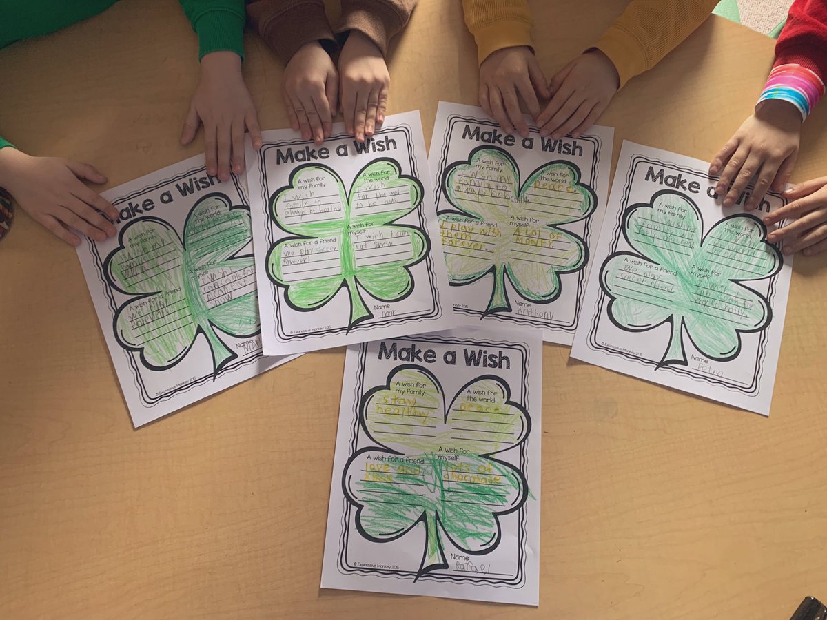 ELLPeqPanthers's tweet photo. Happy St. Patrick’s Day! Making wishes for our families, the world, our friends, and ourselves @SJGPride @MrJBermudez 💓🍀 https://t.co/nrwx9HRlPz